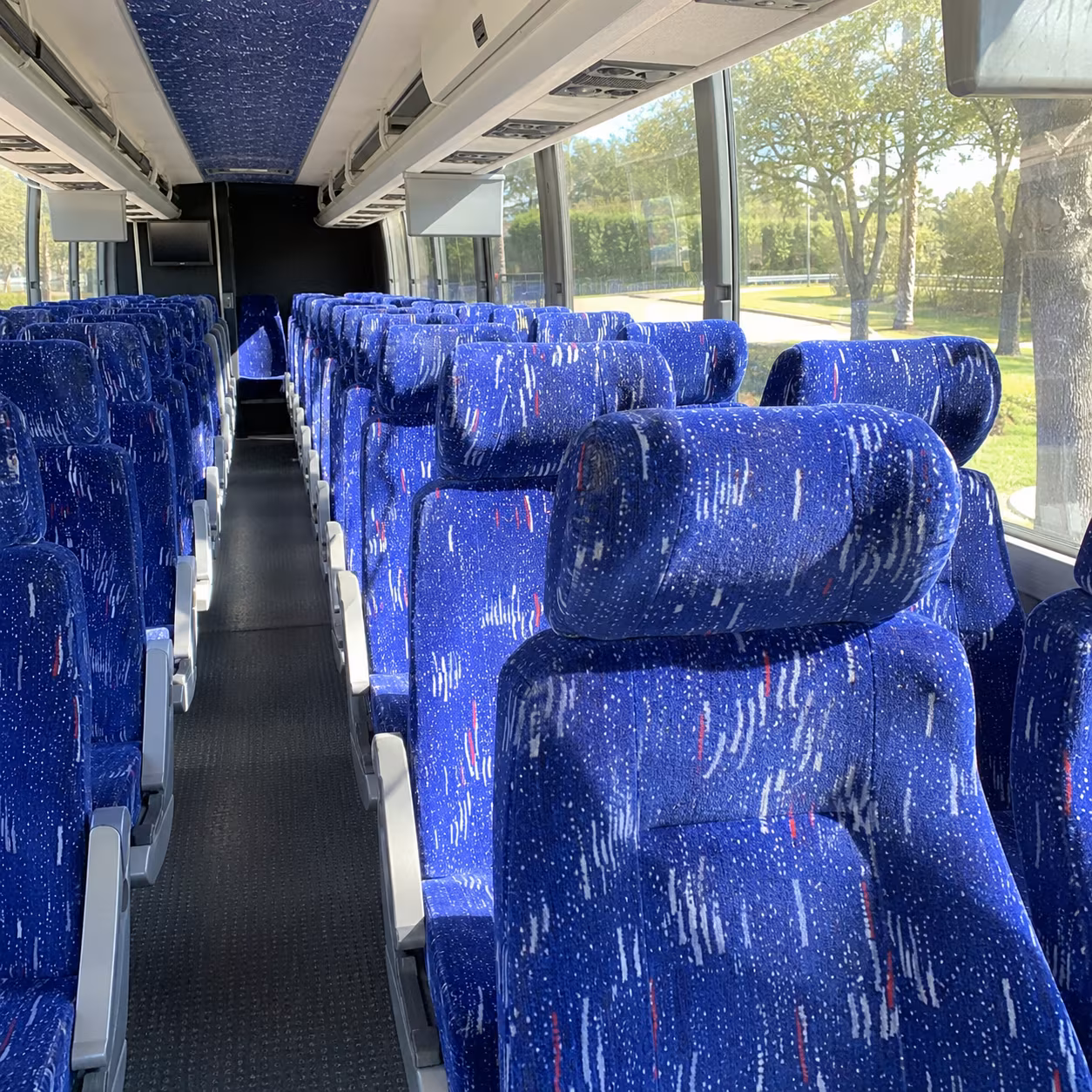 round rock charter bus services interior