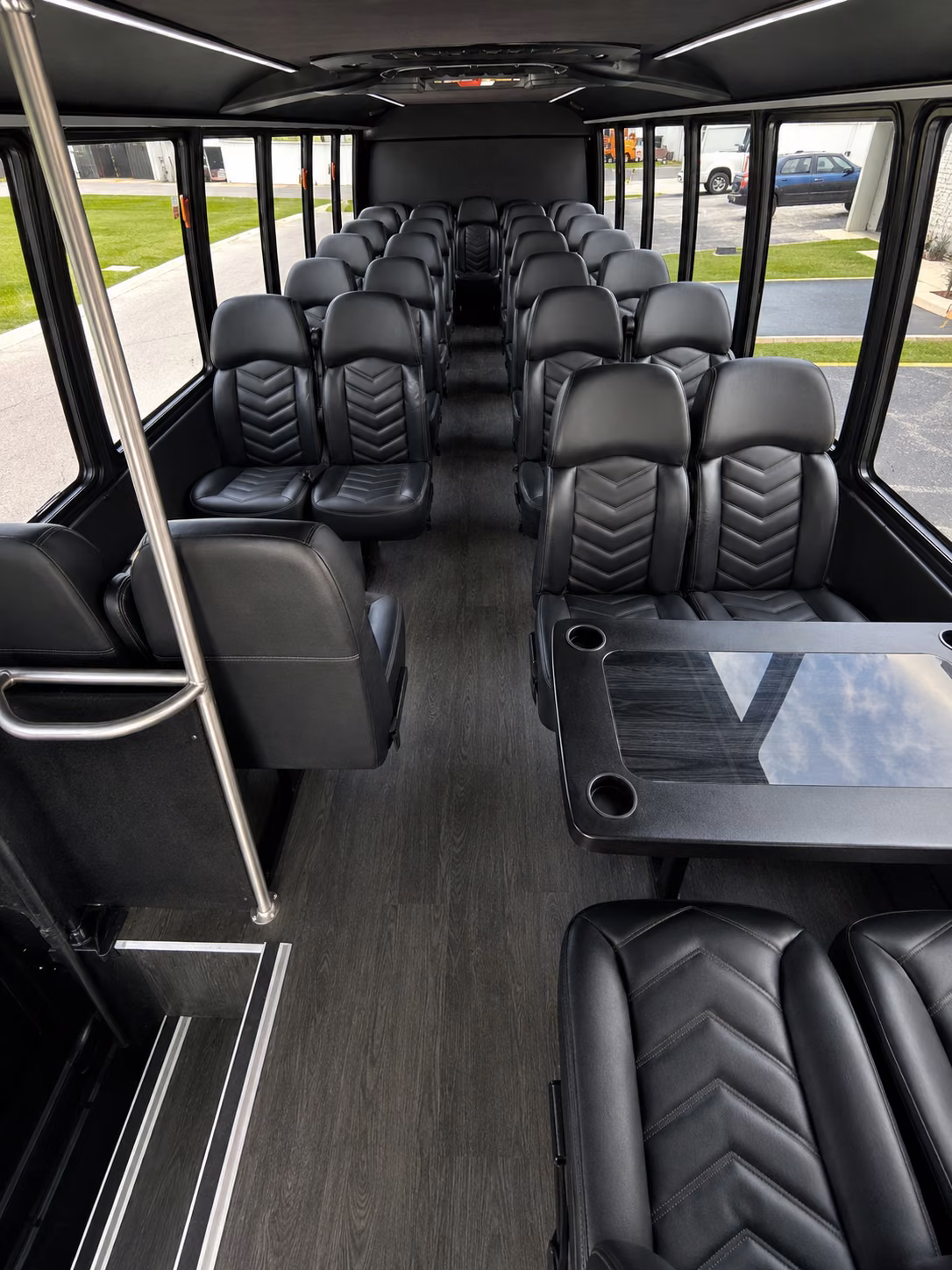 round rock parking shuttle and park and ride bus rentals